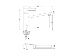 Смеситель для кухни Aquatek Ника AQ1880CR, Хром