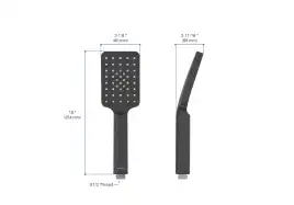 Душевая лейка Aquatek ЛИРА AQ2005MB, Черный матовый