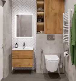 Тумба под раковину BelBagno ETNA-600-2C-SO-RN-P подвесная Rovere Nature