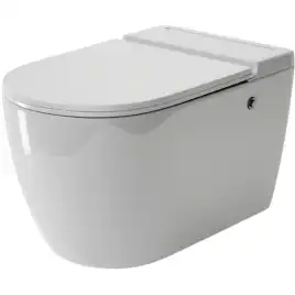 Подвесной унитаз Grossman GR-5502 безободковый, Белый глянцевый