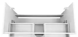 Тумба с раковиной Azario Ника 90 CS00089922, подвесная, Белая глянцевая