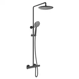 Душевая система  Vincea Desire VSFS-1D0TGM VSFS-1D0TGM  с термостатом, вороненая сталь