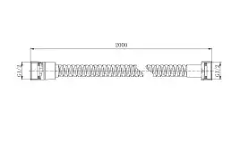 Шланг для душа Aquatek  AQ2102CR, Хром
