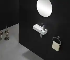 Умывальник CeramaLux 9048FL 380х145х80 Подвесная цвет Белый