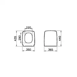 Сиденье для унитаза Vitra Metropole 90-003-009 с микролифтом