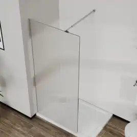 Душевая перегородка Azario Walk-in 120 AZ-271-120-BGL-CRF стекло 8 мм рифленое, профиль Золото матовое