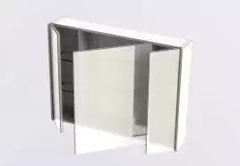 Зеркало-шкаф Aquanet Латина 100 белый 179636