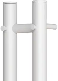 Полотенцесушитель электрический Aquanet Arco 110х8 белый матовый