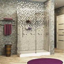 Душевой уголок WasserKRAFT Dill 61S 130х100 58R34 профиль Хром стекло Прозрачное