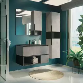 Шкаф-колонна Comforty Франкфурт 40 Бетон светлый, 00-00006505