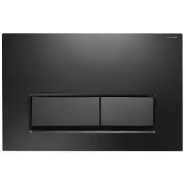 Кнопка смыва AZARIO NEW AZ-015.04 двойная, пластик, черный матовый