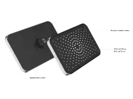 Душевая система  Vincea  VSFW-321MT1RMB VSFW-321MT1RMB  с термостатом, встраиваемая, черный матовый