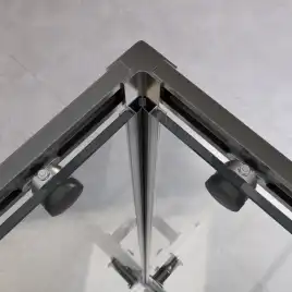 Душевой уголок CEZARES RELAX-304-A-2-100-C-GM стекло Прозрачное, профиль Оружейная сталь