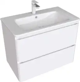 Тумба под раковину Aquanet Эмбер 80 белый матовый 330467