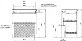 Тумба под раковину Aquanet Нота New 75 напольная, дуб веллингтон табак, 344142