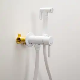 Гигиенический душ со смесителем AVS Slimmer 811-131-MW, белый матовый