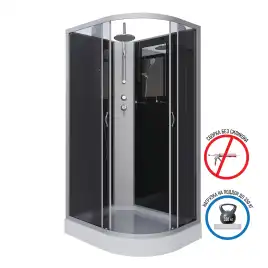 Душевая кабина Niagara Classic 120х80х210 NG-3512-14LBKT низкий поддон, без гидромассажа, 35121433LBKT