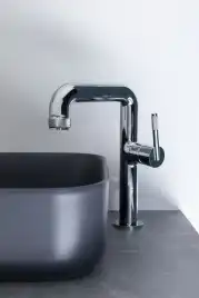 Смеситель для накладной раковины Allen Brau Reality 5.32002-00, однорычажный, высокий, Хром