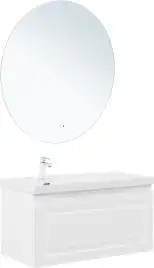 Тумба под раковину Aquanet Агата 100 белый сатин, 345483