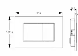 Клавиша смыва Allen Brau EVO S 9.2EV01.20 белый