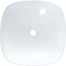 Раковина накладная Aquanet  TREND-1 40х40х14 квадратная, Белая глянцевая