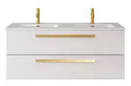 Тумба под раковину Cezares ECO-CER-N 120 см, ECO-CER-N-1200-2C-SO-2-BL (без ручек), Bianco Lucido