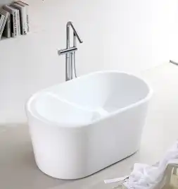 Акриловая ванна Abber 130х75 AB9277, отдельностоящая, Белая глянцевая