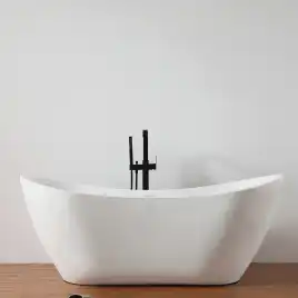 Акриловая ванна Abber 180х80 AB9322, отдельностоящая, Белая глянцевая