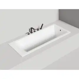 Ванна Salini CASCATA 180х80 104223M из материала S-Stone, Белая матовая