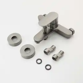 Смеситель для ванны Aquatek Ника AQ1840BGM, Оружейная сталь