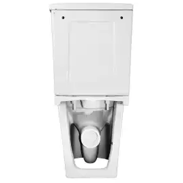 Унитаз напольный Azario Wandy AZ-56D безободковый, с бачком и сидением микролифт, Белый глянцевый