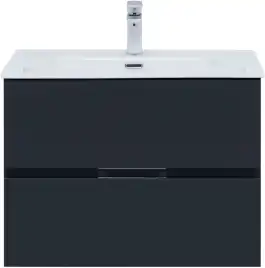 Тумба под раковину Aquanet Алвита New 70 2 ящика, антрацит 303908