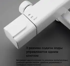 Душевая система Gappo G2491-8 с тропическим душем и термостатом, Белый / Хром
