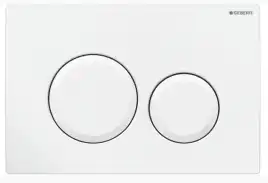 Кнопка смыва Geberit Delta 20 115.127.11.1 двойной смыв, пластик, цвет белый