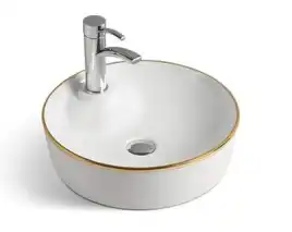 Раковина накладная CeramaLux 430х430х130 D1306H011, цвет Белый