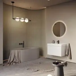 Тумба с раковиной подвесная Aqwella 5 Stars Pure 100 см, PUR0110WM, цвет Белый