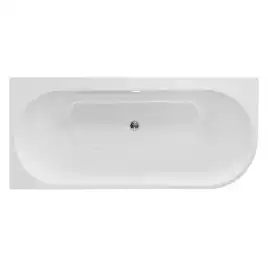 Акриловая ванна Azario LAGO BLANCO 150х75 пристенная левая, в комплекте с сифоном и металлической рамой, AZ-6724-1CL 15075
