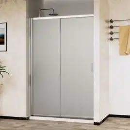 Душевая дверь Vincea City 130 VDS-5CT130MT, раздвижная, профиль хром, стекло текстурное