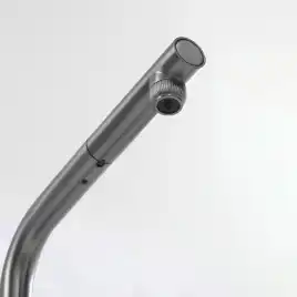 Смеситель для кухни AVS PureRiver 837-160-GM, Г-образный выдвижной излив, оружейная сталь