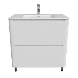 Тумба с раковиной IDDIS Edifice 80, напольная, Белая, EDI80WFi95K