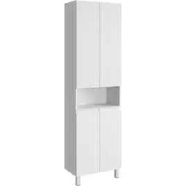 Пенал напольный Aqwella Rodos 55 ROD0555N, с двумя дверьми, цвет белый