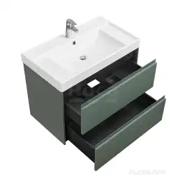 Тумбы под раковину Roca Ona 80 A857630513 подвесная, цвет, Зеленый матовый