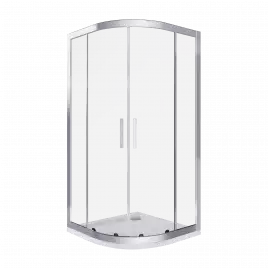 Душевой уголок Good Door COFE R-100-C-CH профиль Хром стекло прозрачное