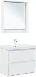 Тумба под раковину Aquanet Милан 80 белый глянец, подвесная, 336369