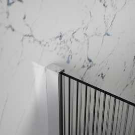 Душевая перегородка Azario Walk-in 100 AZ-251-100-BGL-CRF стекло 8 мм рифленое, профиль Золото матовое