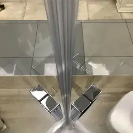 Душевой уголок AVS Куб 100x90 профиль хром, стекло прозрачное, 803-0020-195-1090-CR-T