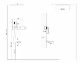 Душевая система ABBER Daheim AF8254W скрытого монтажа с изливом, термостат, белая матовая