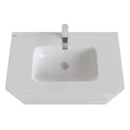 Тумба с раковиной IDDIS Edifice 80, напольная, Белая, EDI80WFi95K