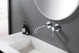 Смеситель для раковины Abber Wasser Kreis AF8112 встраиваемый, с внутренней частью, Хром