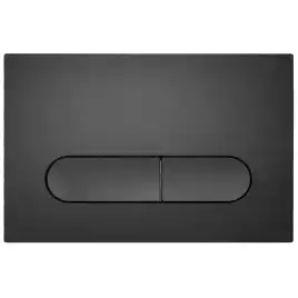 Кнопка смыва AZARIO NEW AZ-004.04 двойная, пластик, черный матовый